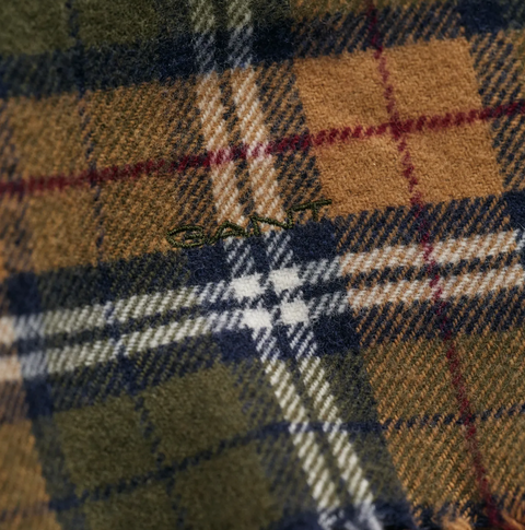 Multi Check Scarf Grønn