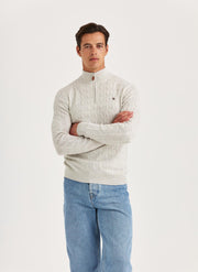 Merino Cable John Zip, 03 Off-White