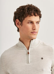 Merino John Zip, offwhite