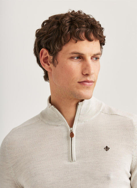 Merino John Zip, offwhite