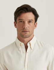 Brushed Twill Shirt Classic Fit Off-White