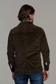 Corduroy overshirt Mørkegrønn