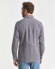 REG TWILL GINGHAM SHIRT Brun