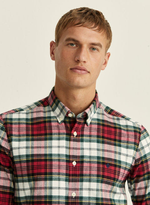Smedley Flannel Shirt Off-White
