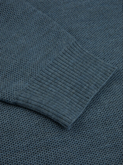 HZ Knitted Textured Merino Blå