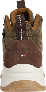 High Sneaker Boot Leather Grønn