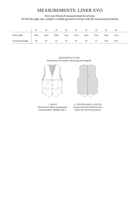 Liner Evo Waistcoat Lysegrå