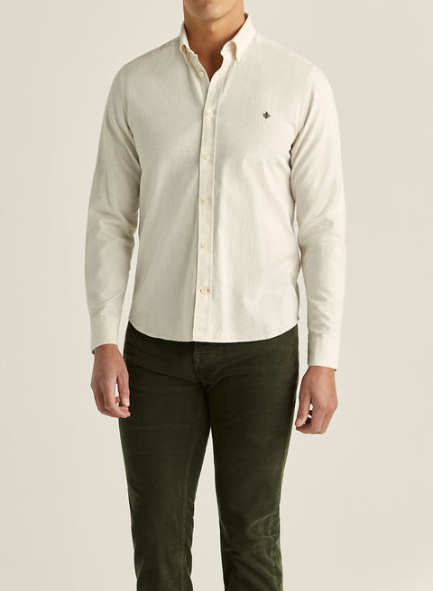Watts Flannel Shirt Off-White