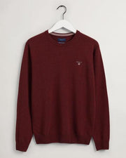 Superfine Lambswool Crew Burgunder