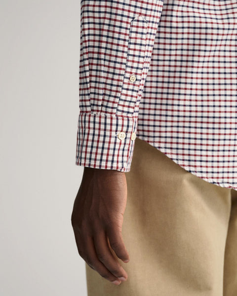 Oxford Tattersall Mørkerød
