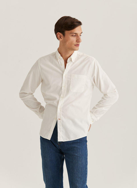 Summer Cord BD Shirt Off-White