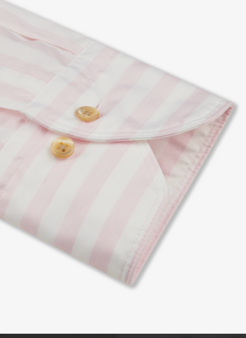 Twill Shirt FB Stripe Rosa