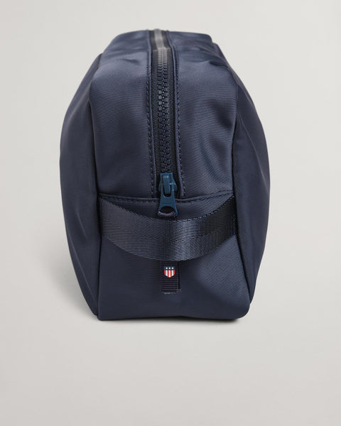 Retro Shield Wash Bag Mørkeblå