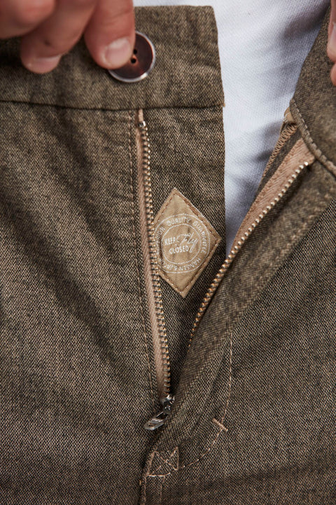 Fazmera Flanell Chino, Warm Beige Beige