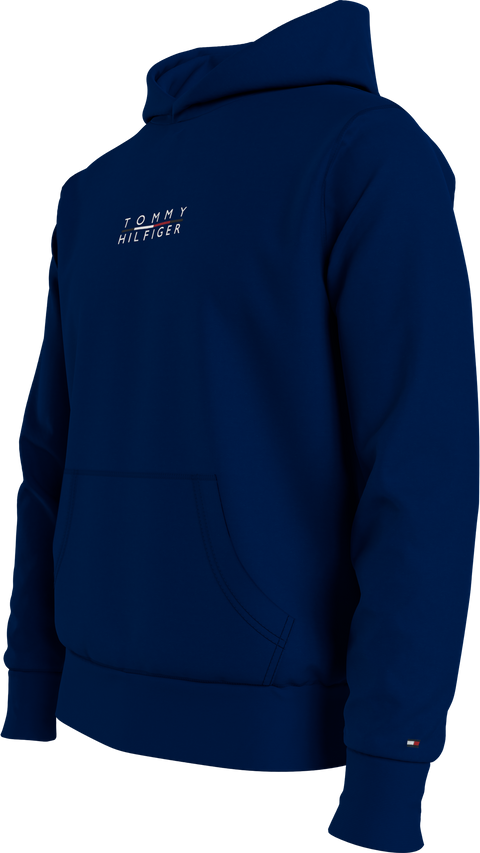 Square Logo Hoody Mørkeblå