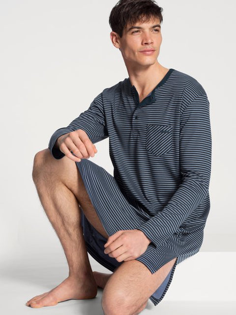 Men Nightshirt Blå