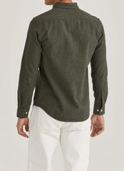 Watts Flannel shirt Oliven