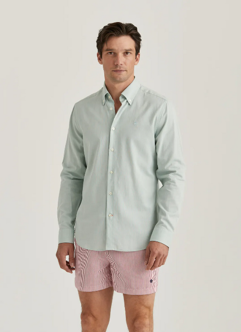Pinpoint Oxford Shirt - Slim Lysegrønn