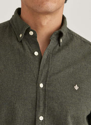Watts Flannel shirt Oliven
