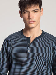 Men Nightshirt Blå