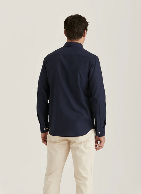 Pinpoint Oxford Shirt - Slim Marine