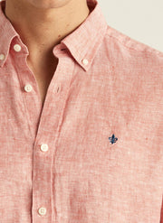 Douglas Linen Shirt Rød
