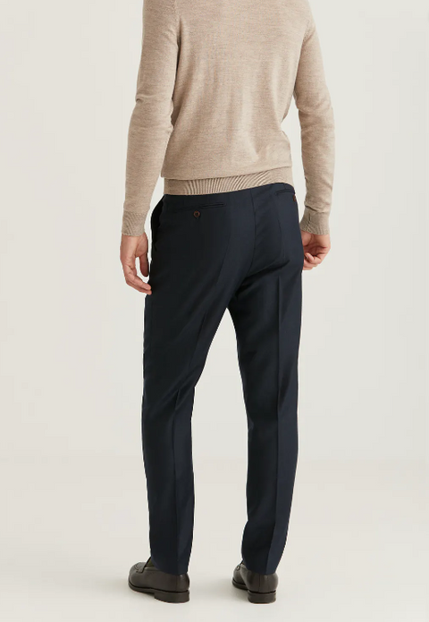 Bobby Flannel Suit Trousers Marine
