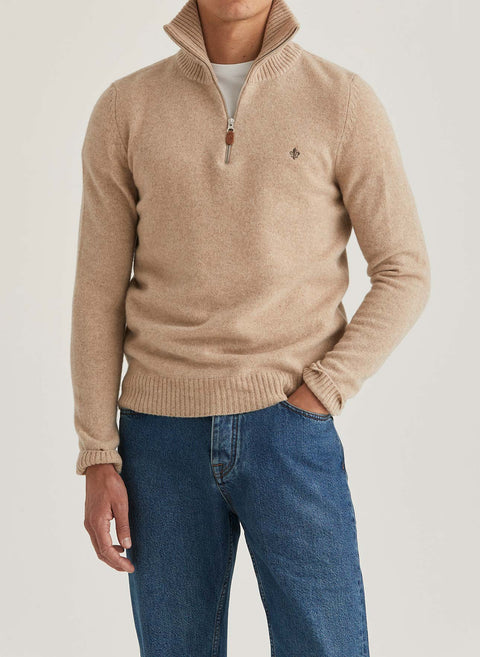 Newton Half Zip Khaki