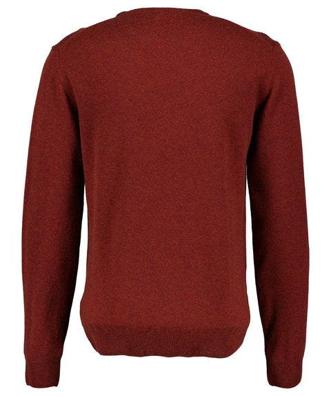 Superfine Lambswool Crew Burgunder