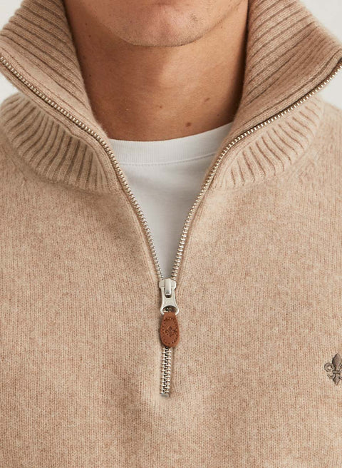 Newton Half Zip Khaki