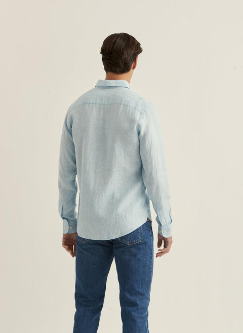 Douglas Linen Shirt Blå