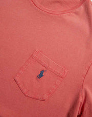T-shirt Cotton Linen Rød