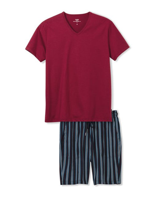 Men Short Pyjama Bordeaux