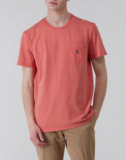 T-shirt Cotton Linen Rød