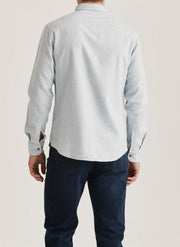 Flannel check shirt - slim fit Lyseblå